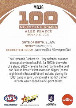 2024 Select AFL Footy Stars - Milestone Games #MG36 Alex Pearce Back
